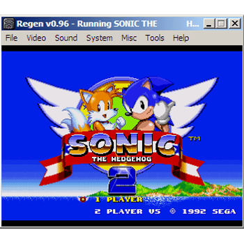 Regen 0.972 for Sega Master System on Windows