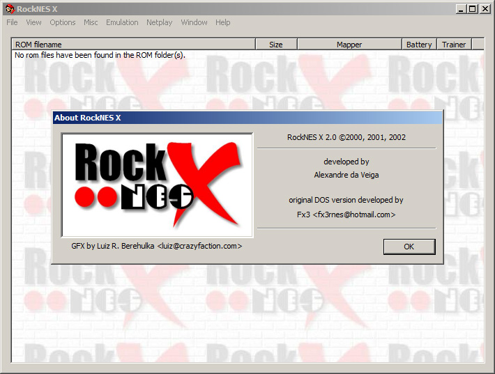 RockNES-i386 4.0.0 for Nintendo (NES) on Linux