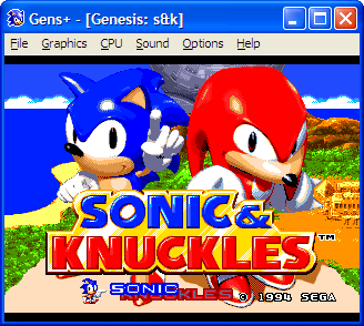 Gens Plus 0.9.6.1 for SEGA Genesis(Mega Drive) on Windows