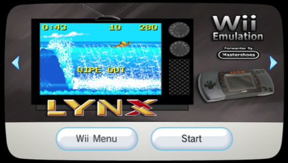 WiiHandy 0.4 for Atari Lynx on Wii
