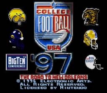 College Football USA '97 - The Road to New Orleans (USA) for snes 