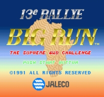 Big Run - The Supreme 4WD Challenge (Japan) for snes 