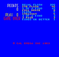 Cal Omega - Game 17.2 (Double Double Poker) for mame 