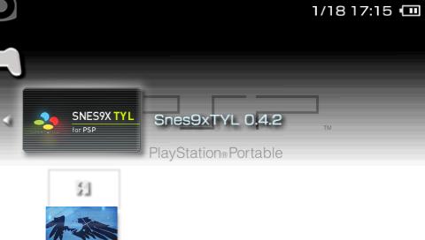 SNES9x TYL 0.42 for Super Nintendo (SNES) on PSP