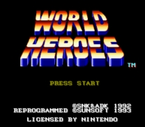 World Heroes (Europe) for snes 