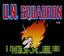 U.N. Squadron (Europe) for snes 