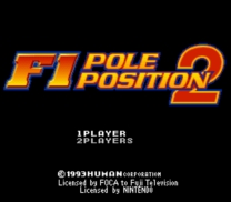 F1 Pole Position 2 (Europe) for snes 