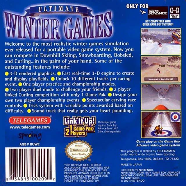 Ultimate Winter Games for gba 