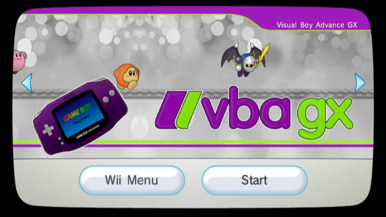 Visual Boy Advance GX 2.3.5 for Gameboy Advance (GBA) on Wii
