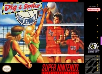 Dig & Spike Volleyball (USA) for snes 