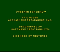 Foreman For Real (USA) snes download