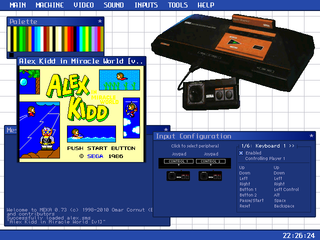MEKA v0.73 for Sega Master System on Windows
